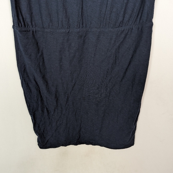 Standard JAMES PERSE sz. 3/L Dress Midi Tee Shirt Slub Knit Dress Cotton Modal - Picture 4 of 7